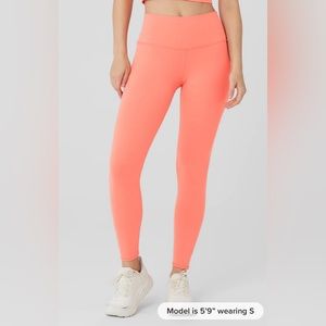 ALO Coral Pink Airlift Leggings